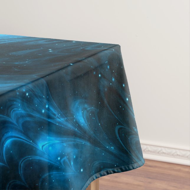 Toalha De Mesa Ondas Azuis Escuras (Posição Original)