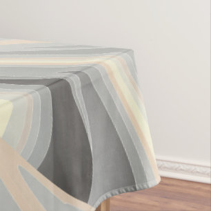 Toalha De Mesa Ondas cor-de-rosa cinza