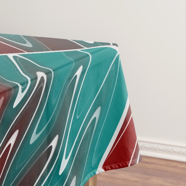 Toalha De Mesa Ondas em branco (Posição Original)