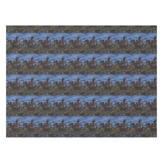 Toalha De Mesa Onde está o Pai? Ilha Harbor (Frente (Horizontal))