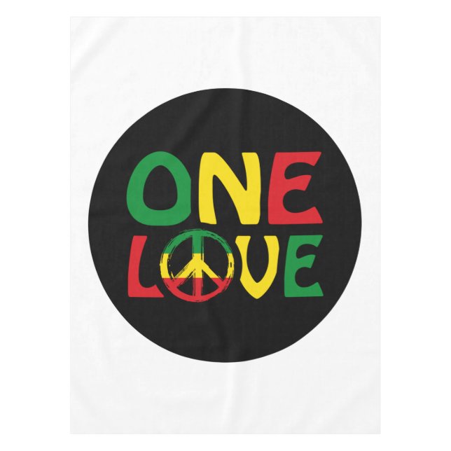 Toalha De Mesa One Love, Reggae design (Frente)