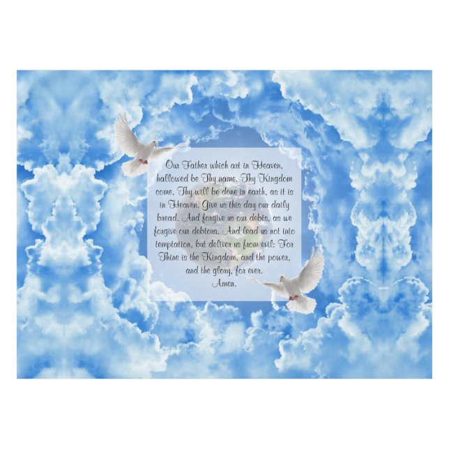 Toalha De Mesa Oração do Senhor (Frente (Horizontal))