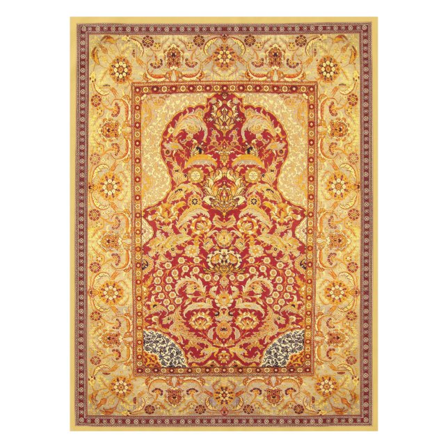 Toalha De Mesa Oração Muçulmana Elegante de 1 Pessoa Rug 52"x70" (Frente)