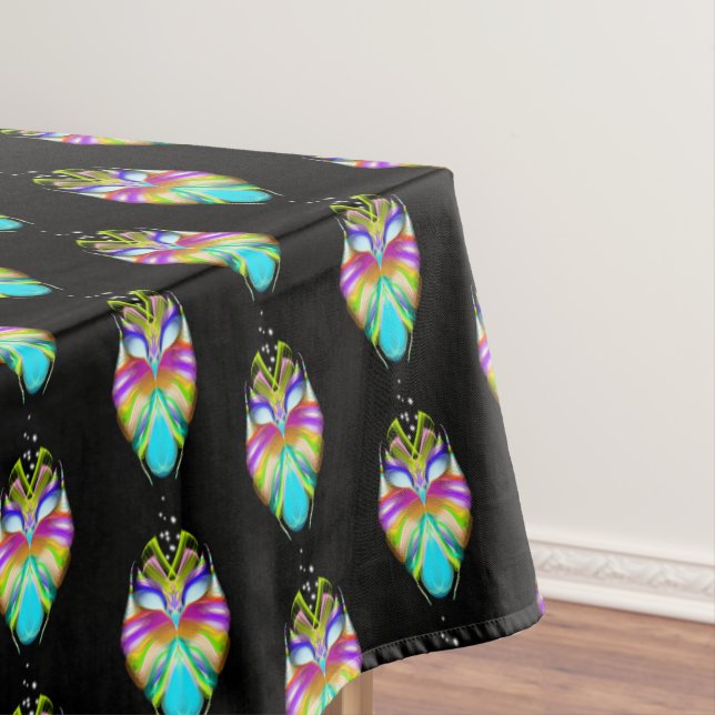 Toalha De Mesa Oracle Owl Preto e Multicolorido (Posição Original)