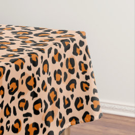 Toalha De Mesa Orange and Brown Leopard Print