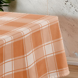 Toalha De Mesa Orange Gingham Fall Autumn