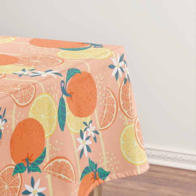 Toalha De Mesa Orange Summer Orange (Posição Original)