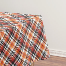 Toalha De Mesa Orange Tartan Xadrez