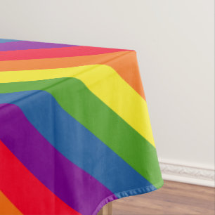 Toalha De Mesa Orgulho gay colorido da bandeira do arco-íris