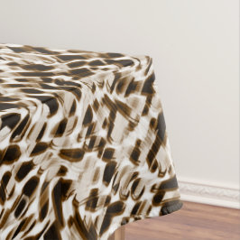 Toalha De Mesa Orifícios castanhos em movimento, escuros e esbran