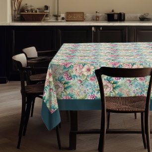 Toalha De Mesa Ornamentado Inverso Elegante Rococo Padrões Botâni