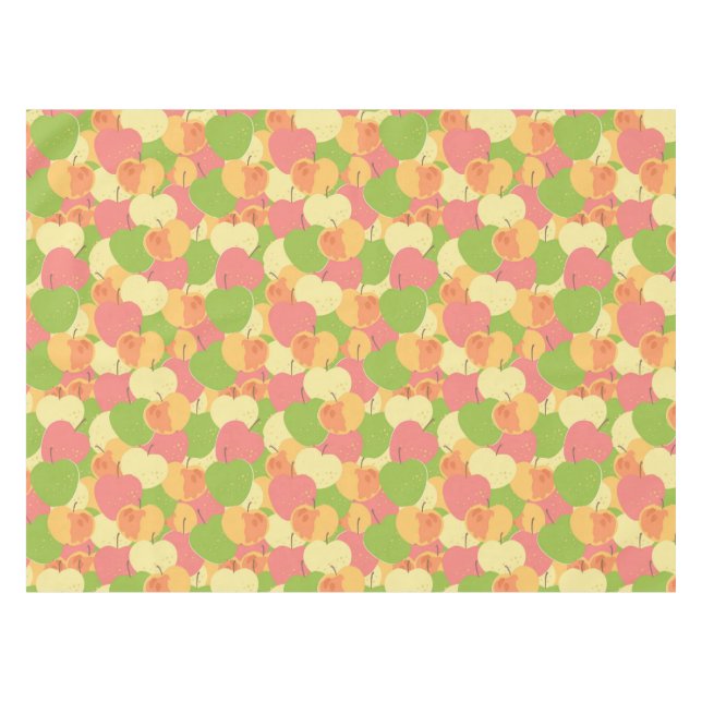 Toalha De Mesa Ornamento com maçãs (Frente (Horizontal))