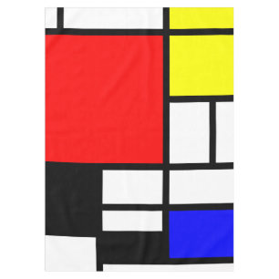 Toalha De Mesa Os retângulos do MOSAICO esquadram coloriram I +