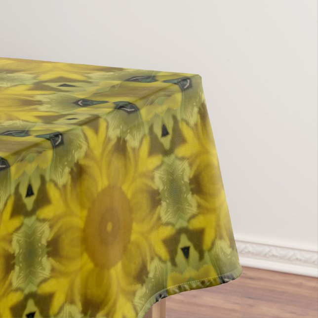 Toalha De Mesa Ouro de Intermitência da Flor Sunshine (Posição Original)