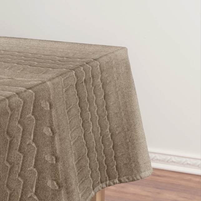 Toalha De Mesa Ouro do traço do pneu de carro do Sandy Beach (Posição Original)