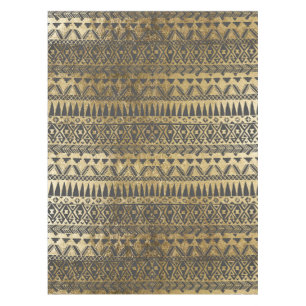 Toalha De Mesa Ouro ostentoso do falso e asteca tirado da mão