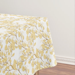 Toalha De Mesa Ouro White Morning Glória Flor