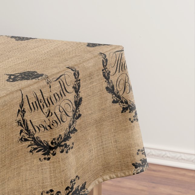 Toalha De Mesa outono maduro graças graças graças abençoado (Posição Original)