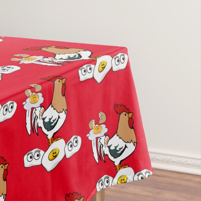 Toalha De Mesa Ovos De Frango Vermelho De Tablecloth (Posição Original)
