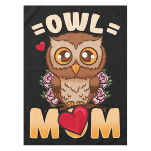 Toalha De Mesa Owl Mãe Presente Para Proprietário Coruja Mãe