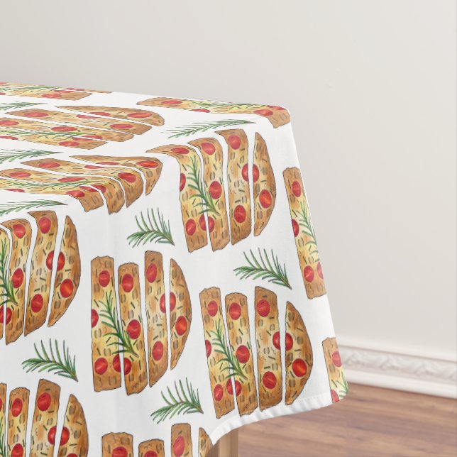 Toalha De Mesa Padaria Italiana Focaccia Olive Oil Tomates (Posição Original)