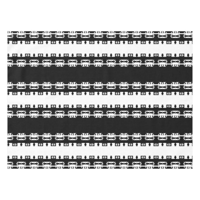 Toalha De Mesa Padrão Africano Ritmo Ébano (Frente (Horizontal))