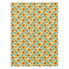 Toalha De Mesa Padrão Amarelo e Verde bonito dos Girassóis