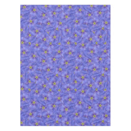 Toalha De Mesa Padrão Azul de Linho Invisível