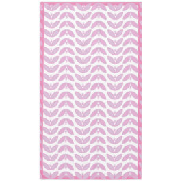 Toalha De Mesa Padrão botânico de onda pétal rosa