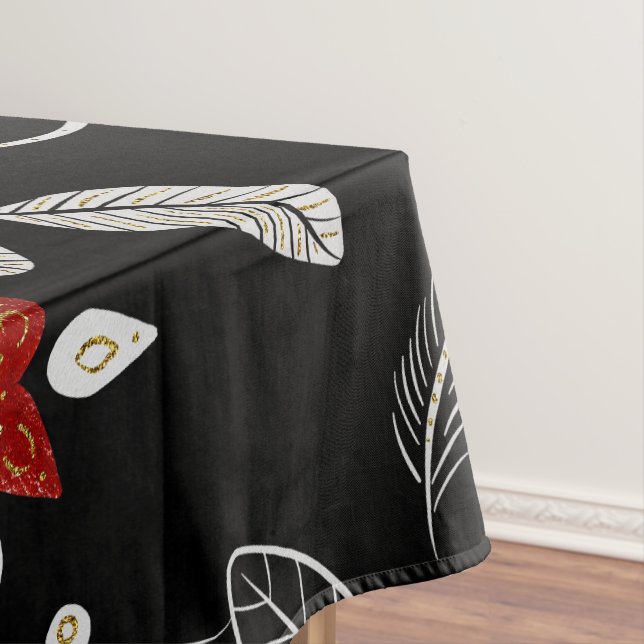 Toalha De Mesa Padrão botânico elegante (Posição Original)