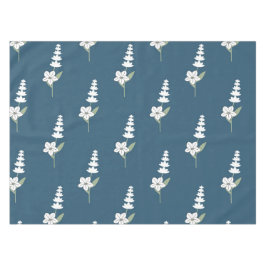 Toalha De Mesa Padrão Botânico Floral Boêmico do marinho