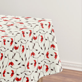 Toalha De Mesa Padrão Botânico Floral Minimalista Bonito