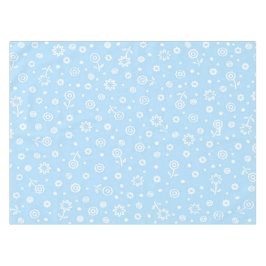 Toalha De Mesa Padrão Brilhante e Bonito Abstrato Branco Floral D