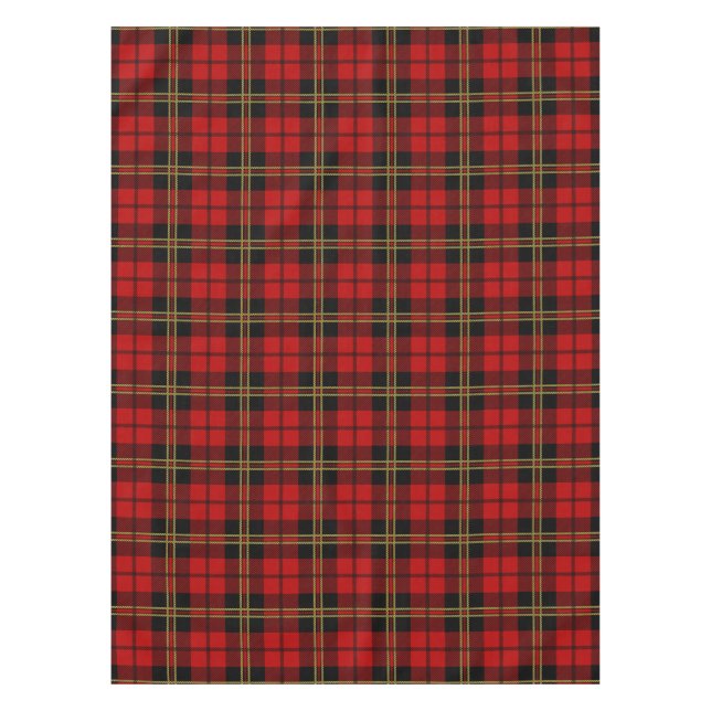 Toalha De Mesa Padrão Brodie Red Clan Tartan (Frente)