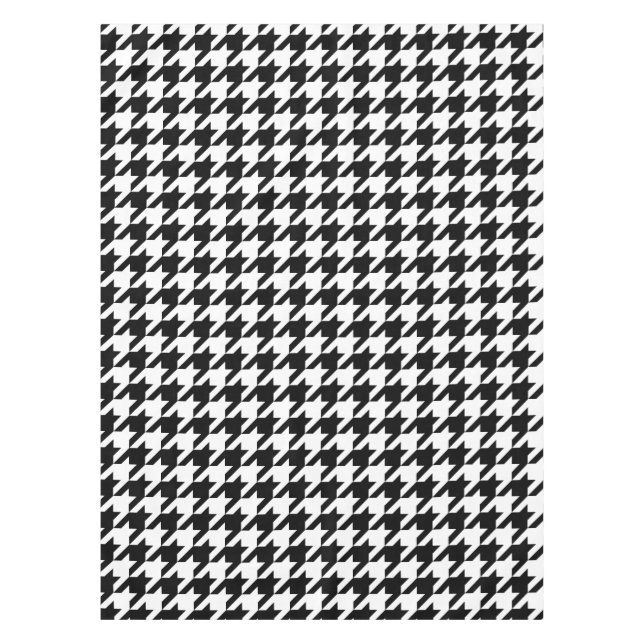 Toalha De Mesa Padrão clássico de tecelagem de houndstooth (Frente)