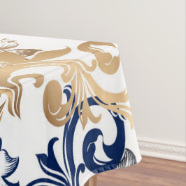 Toalha De Mesa Padrão Clássico Retro no Estilo Barroco