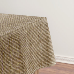 Toalha De Mesa padrão da natureza do burlap