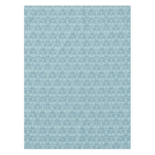 Toalha De Mesa Padrão Damask Fancy Aqua