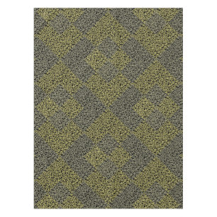 Toalha De Mesa Padrão de alfabetos 02 YW 2Tonesx4.bw Preto BG