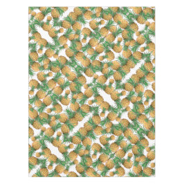Toalha De Mesa Padrão de Ananás Estilizado Verde Pálido