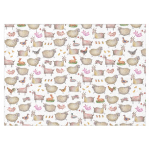 Toalha De Mesa Padrão de Animais da Fazenda de Cana-de-Água Cut