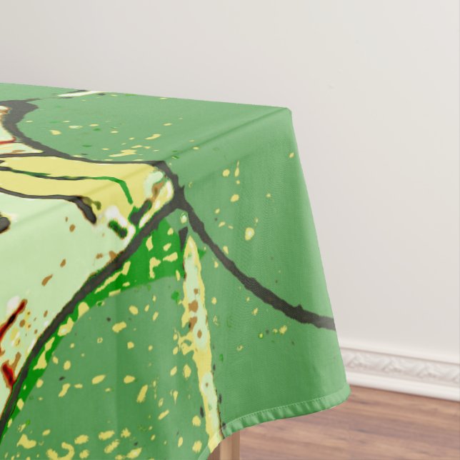 Toalha De Mesa Padrão de Arte Botânica Folar Japonês (Posição Original)