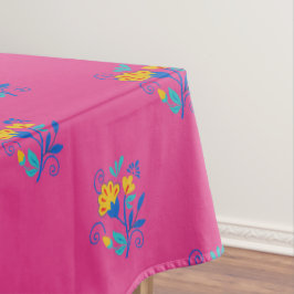 Toalha De Mesa Padrão de Arte Folclórica Mexicana