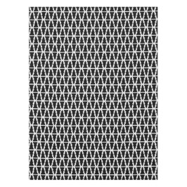 Toalha De Mesa Padrão de árvore de Natal preto e branco minimalis