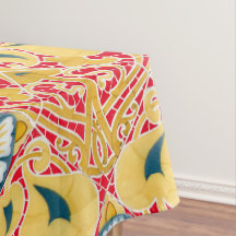 Padrão de Azulejo Floral Vintage Art Nouveau