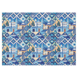 Toalha De Mesa Padrão de Azulejos Azulejo