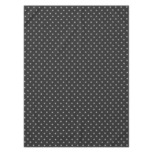 Toalha De Mesa Padrão de bolinhas preto e branco contínuo
