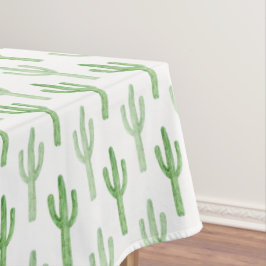 Toalha De Mesa Padrão de Cactus de Aquarela