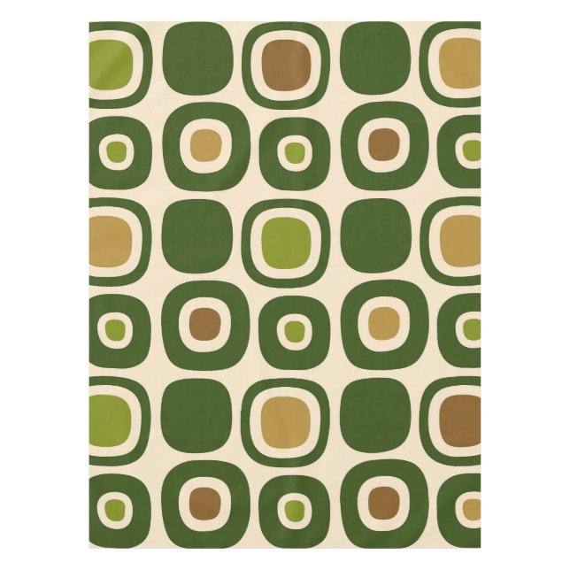 Toalha De Mesa Padrão de Caminho Moderno do meio século (Frente)