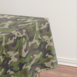 Toalha De Mesa Padrão de Camuflagem Verde